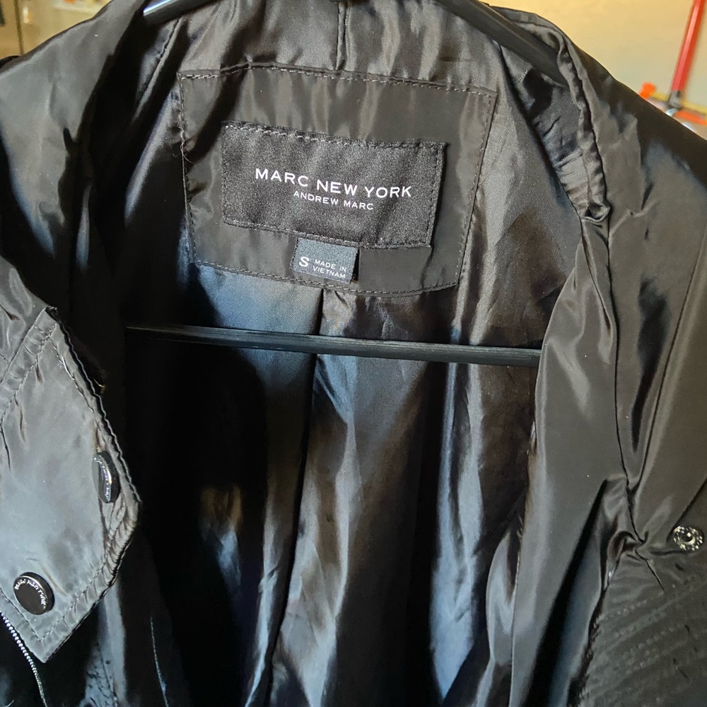 Andrew Marc water resistant tench coat with hood